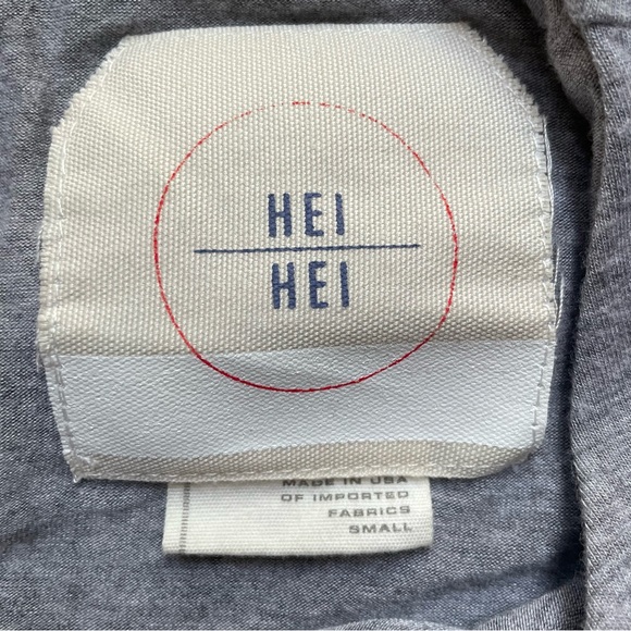 Hei Hei Anthropologie Rhodes sleeveless gray and navy jumpsuit, size small - Picture 11 of 13